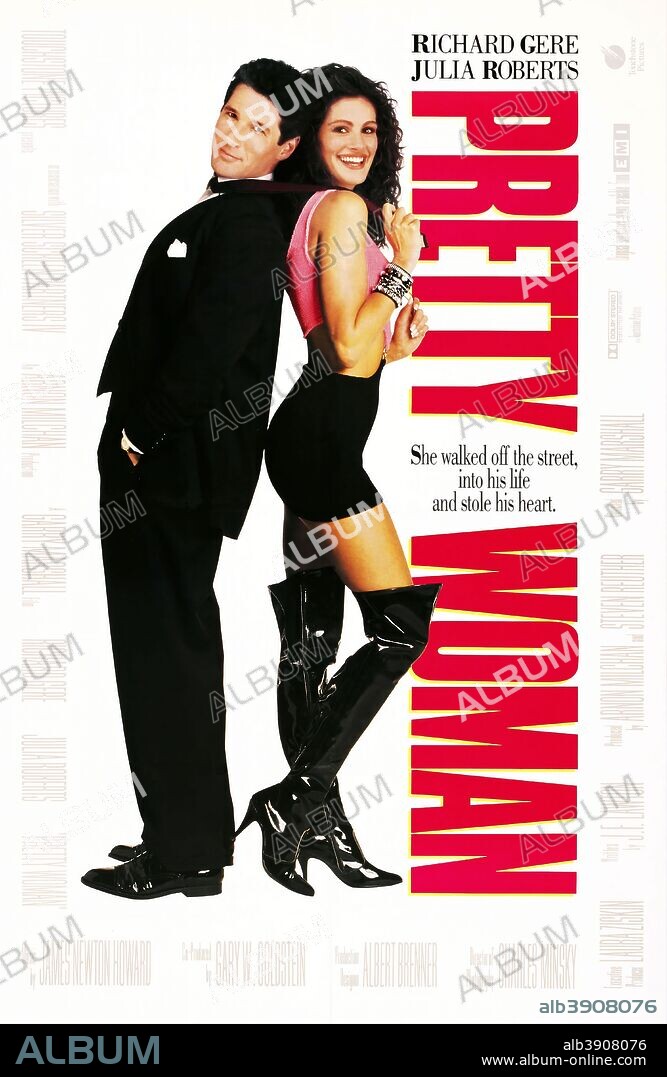 Affiche de UNE JOLIE FEMME, 1990 (PRETTY WOMAN), réalisé par GARRY MARSHALL. Copyright TOUCHSTONE/WARNERS.