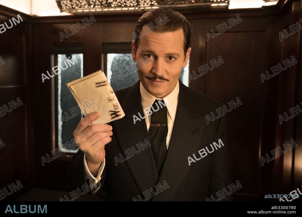JOHNNY DEPP in MURDER ON THE ORIENT EXPRESS, 2017, directed by KENNETH BRANAGH. Copyright 20TH CENTURY FOX.