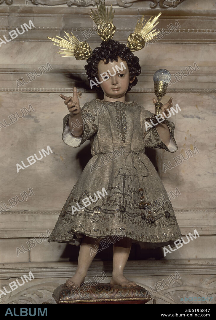 JUAN MARTÍNEZ MONTAÑÉS. NIÑO JESUS DEL SAGRARIO - SIGLO XVII - BARROCO ESPAÑOL -.