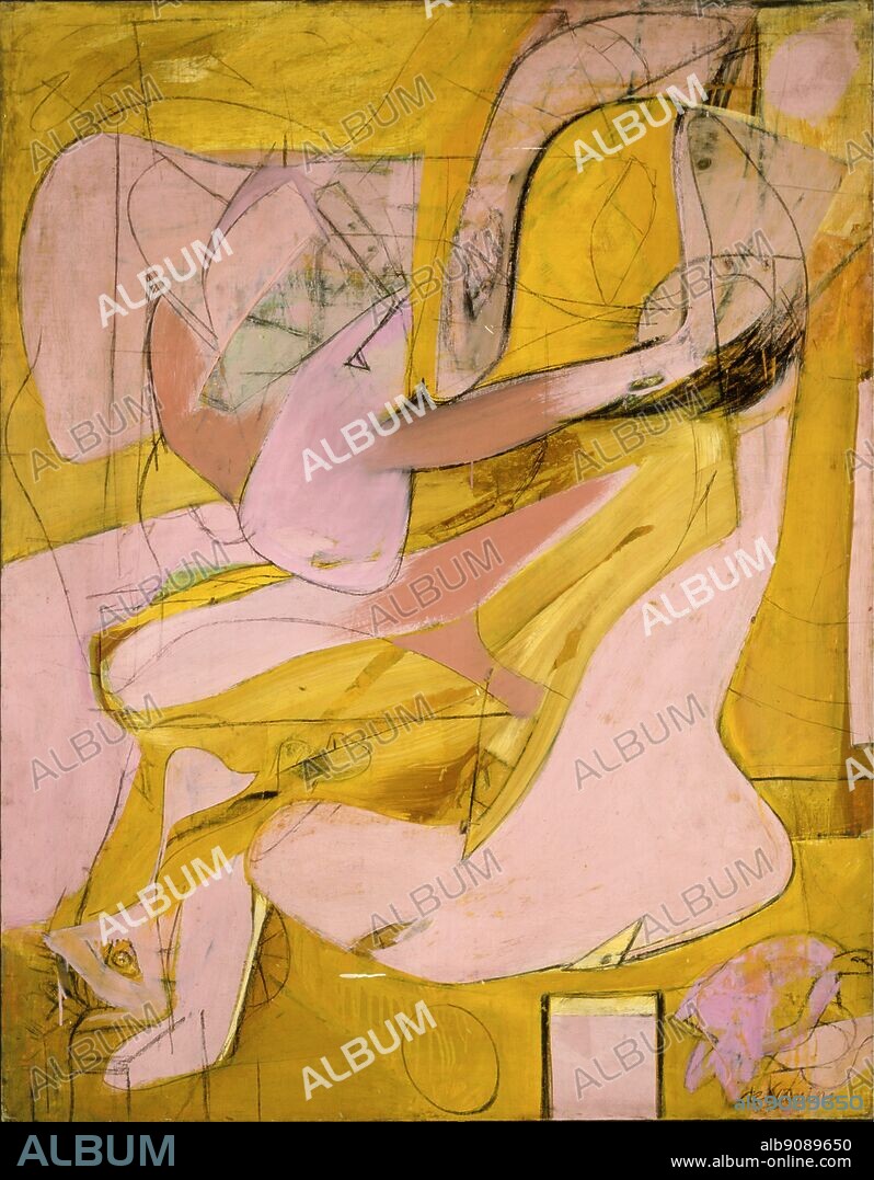 Pink Angels - 1944/5. by Willem de Kooning. Willem de Kooning (April 24, 1904 - March 19, 1997) was an abstract expressionist painter, born in Rotterdam, Netherlands. ©2006 TopFoto.