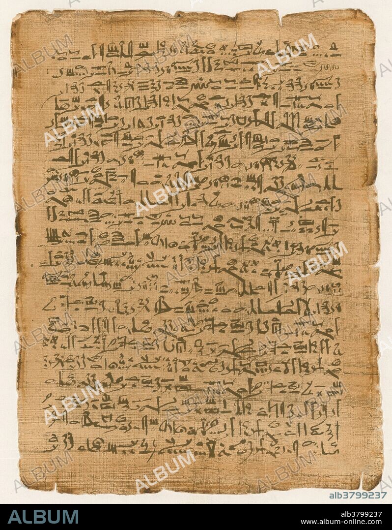 Papyrus is a thick paper-like material produced from the pith of the papyrus plant, Cyperus papyrus, a wetland sedge that was once abundant in the Nile Delta of Egypt. Papyrus is first known to have been used in ancient Egypt, but it was also used throughout the Mediterranean region. Ancient Egyptians used this plant as a writing material and for boats, mattresses, mats, rope, sandals, and baskets. Papyrus was first manufactured in Egypt as far back as the third millennium BC. In the first centuries BC and AD, papyrus scrolls gained a rival as a writing surface in the form of parchment, which was prepared from animal skins. Sheets of parchment were folded to form quires from which book-form codices were fashioned.