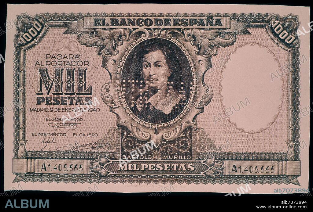 BILLETE DE 1000 PESETAS 1940.