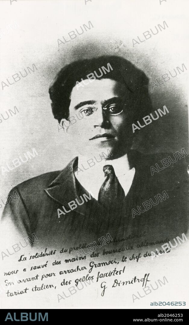 Antonio Gramsci (22 January 1891 - 27 April 1937) was an Italian writer, politician, political philosopher, and linguist, He was a founding member and onetime leader of the Communist Party of Italy and was imprisoned by Benito Mussolini's Fascist regime, Gramsci was one of the most important Marxist thinkers in the 20th century, and his writings are heavily concerned with the analysis of culture and political leadership, he is notable as a highly original thinker within modern European thought, He is renowned for his concept of cultural hegemony as a means of maintaining the state in a capitalist society.