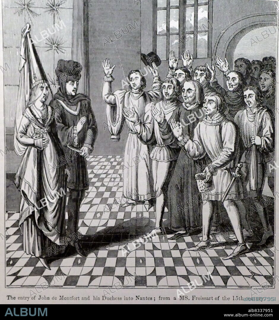 John of Montfort (1295 - 1345), sometimes known as John IV of Brittany. He contested the inheritance of the Duchy of Brittany by his niece, Joan of Penthievre, which led to the War of the Breton Succession, which in turn evolved into being part of the Hundred Years' War between England and France.