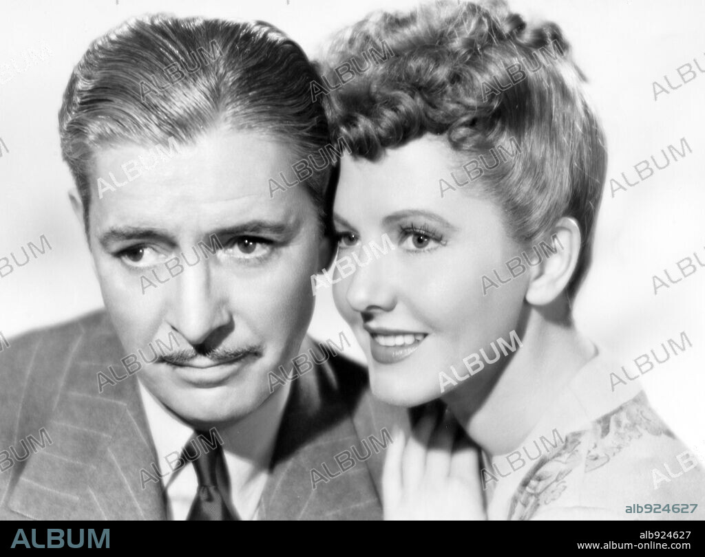 JEAN ARTHUR and RONALD COLMAN in THE TALK OF THE TOWN, 1942, directed by GEORGE STEVENS. Copyright COLUMBIA PICTURES.