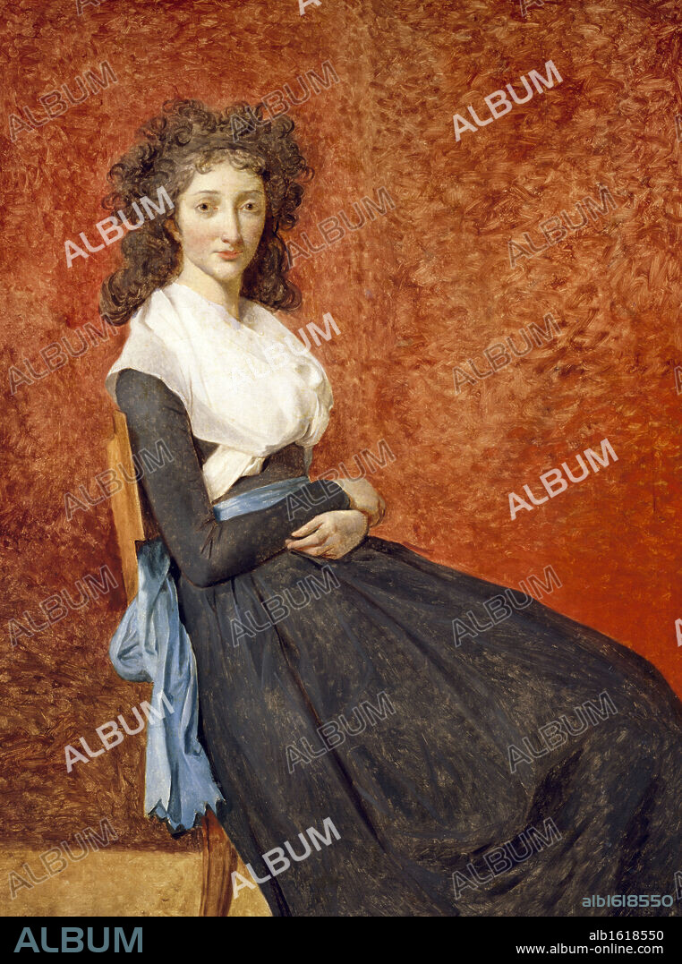 Portrait of Madame de Trudaine by Jacques-Louis David, 1791-92, (1748-1825), France, Paris, Musee du Louvre.