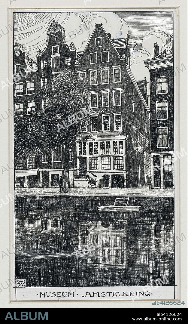 Museum Amstelkring in Amsterdam. Draughtsman: Willem Wenckebach. Dating: 1870 - 1937. Place: Amsterdam. Measurements: h 212 mm × w 120 mm.