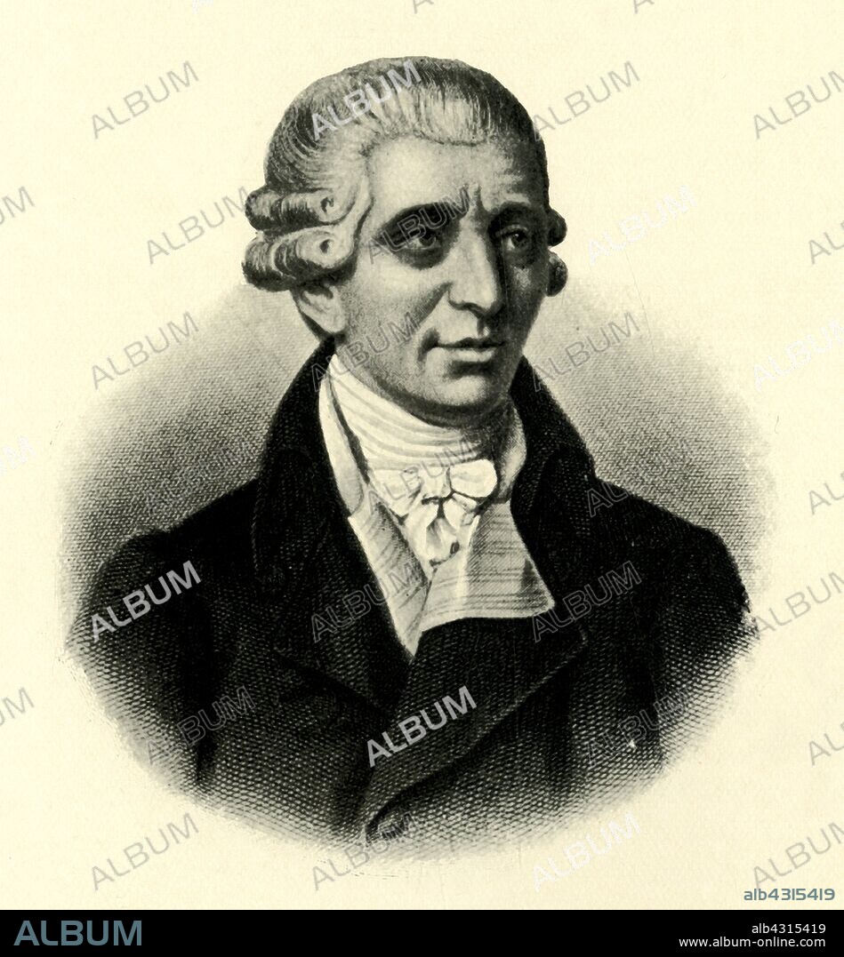 'Haydn', late 18th century, (1907). Portrait of Austrian composer Franz Joseph Haydn (1732-1809). From "Story-Lives of Great Musicians", by F.J. Rowbotham. [Wells Gardner, Darton & Co. Ltd, London, 1907].