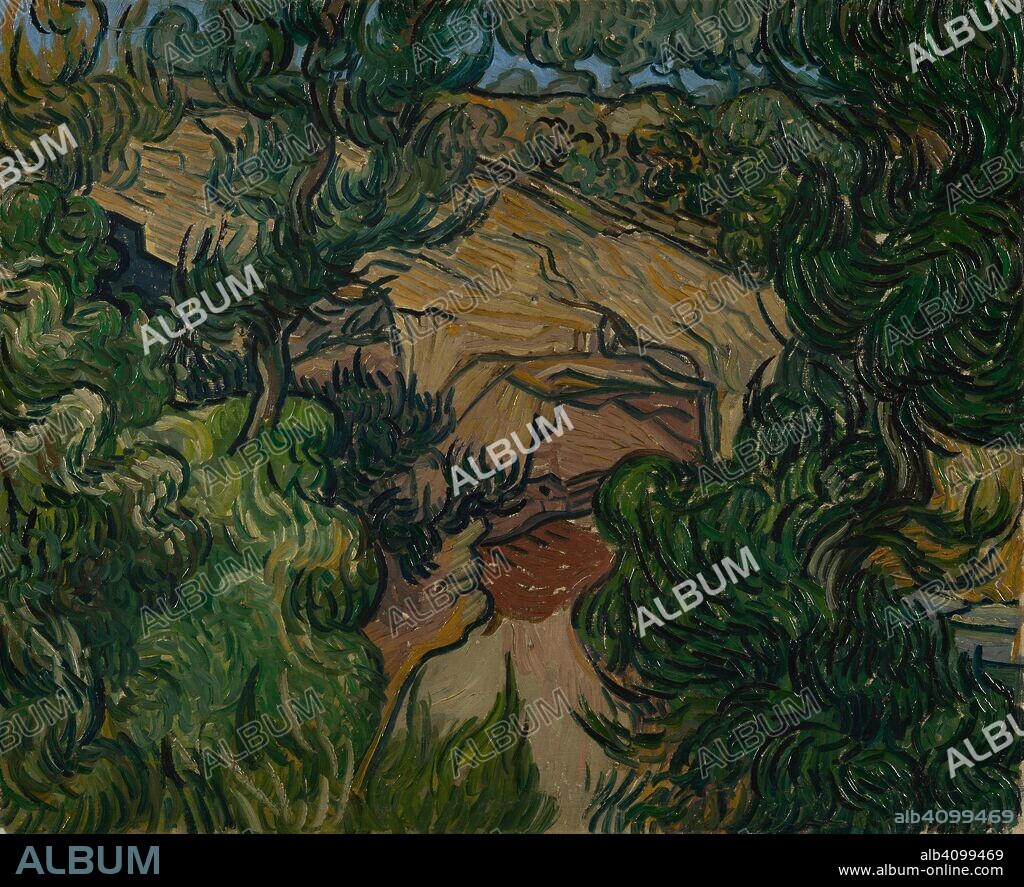VINCENT VAN GOGH. Entrance to a Quarry. Date: June 1889, Saint-Rémy-de-Provence. Dimensions: 60 cm x 74.5 cm, 80.3 cm x 93.7 cm.