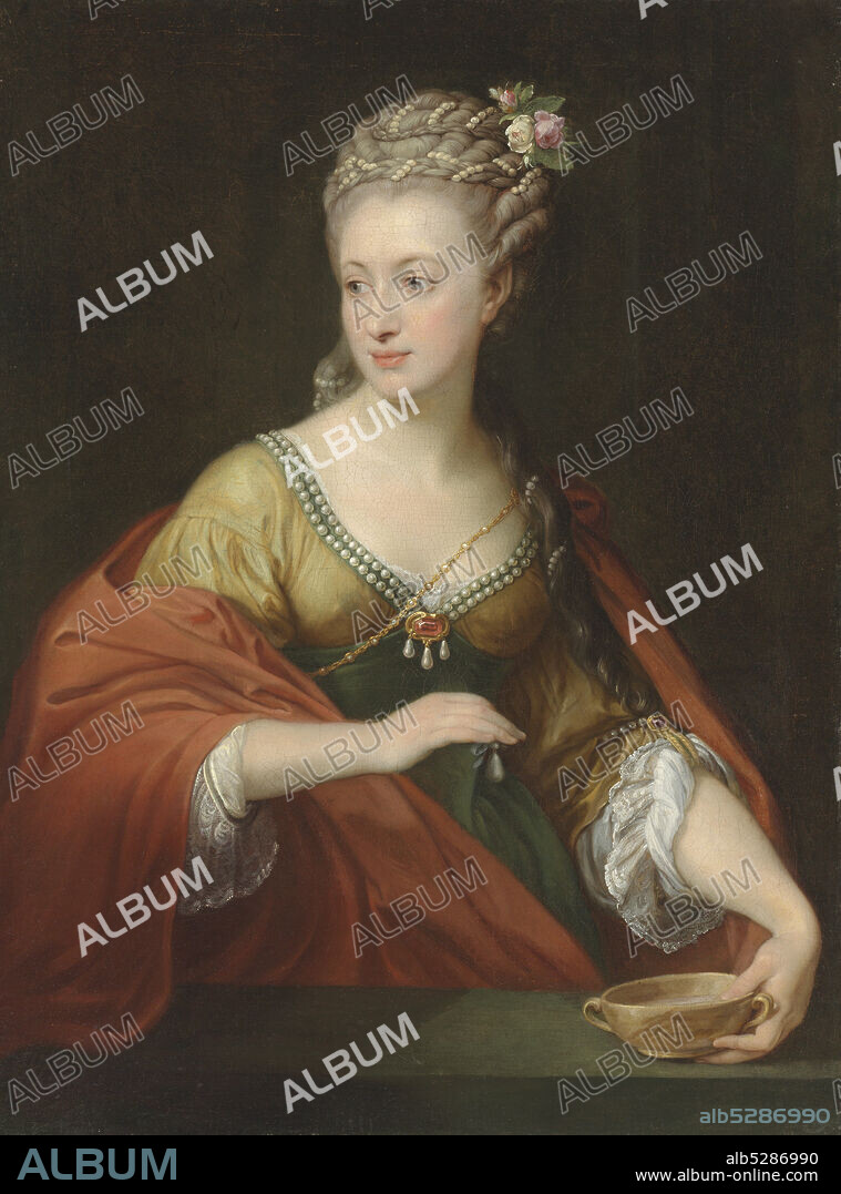 POMPEO GIROLAMO BATONI. Portrait of Alexandra Evtikhievna Demidova (1724-1789) as Cleopatra.