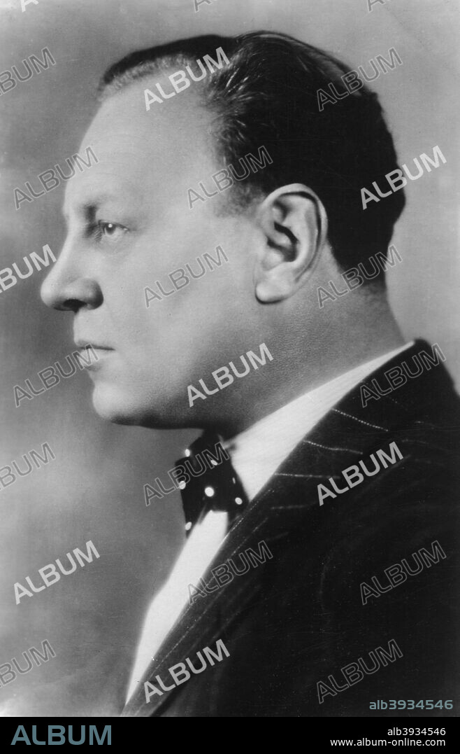 Emil Jannings (1884-1950), Swiss actor, 20th century. Jannings was the first winner of the Academy Award for Best Actor, which he won for his performances in 'The Way of All Flesh' and the 'Last Command' (1928). His Hollywood career suffered with the onset of talking pictures due to his heavy German accent, prompting him to return to Europe.