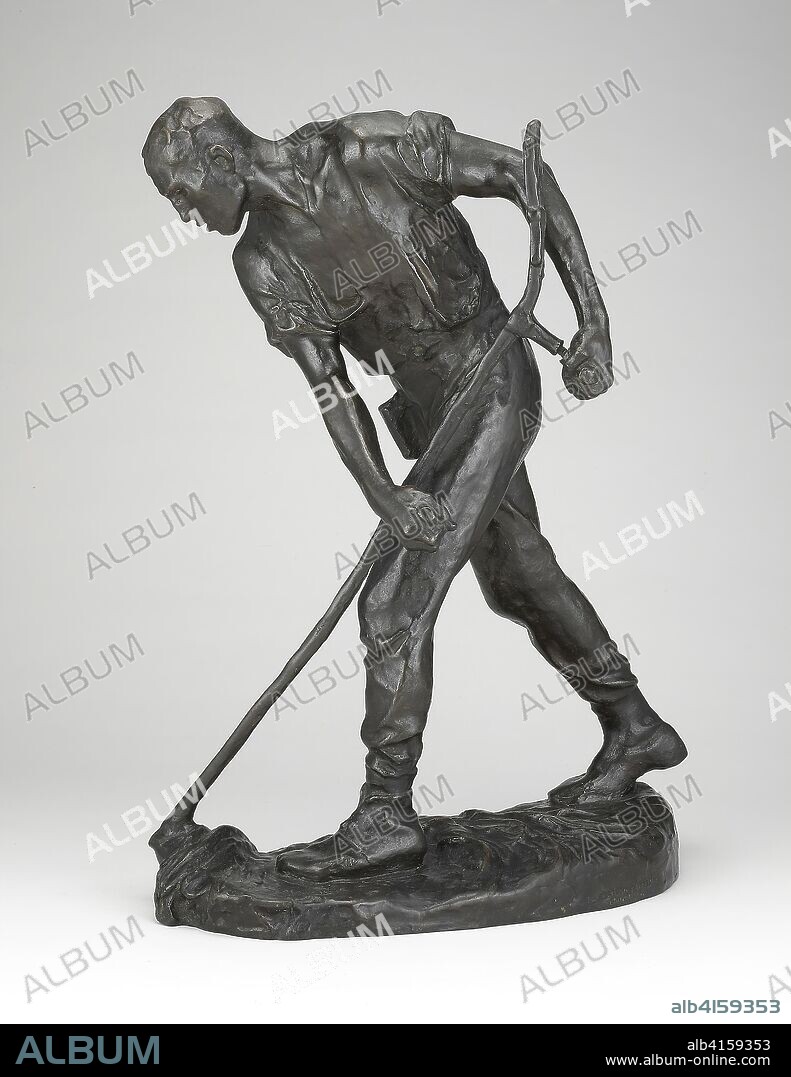 The Reaper. Constantin Emile Meunier; Belgian, 1831-1905. Date: 1890-1895. Dimensions: 56.5 × 43.2 × 23.5 cm (22 1/4 × 17 × 9 1/4 in.). Bronze, dark brown patina. Origin: Belgium.