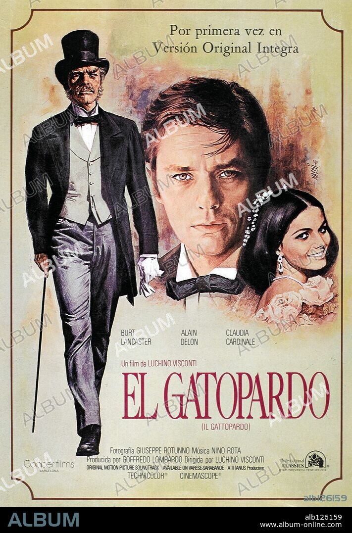 Poster de EL GATOPARDO, 1963 (IL GATTOPARDO), dirigida por LUCHINO VISCONTI. Copyright TITANUS.