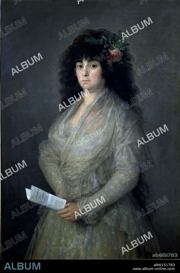 FRANCISCO DE GOYA. 'María del Rosario Fernández, La Tirana', 1794, Óleo sobre lienzo, 112 x 79 cm.