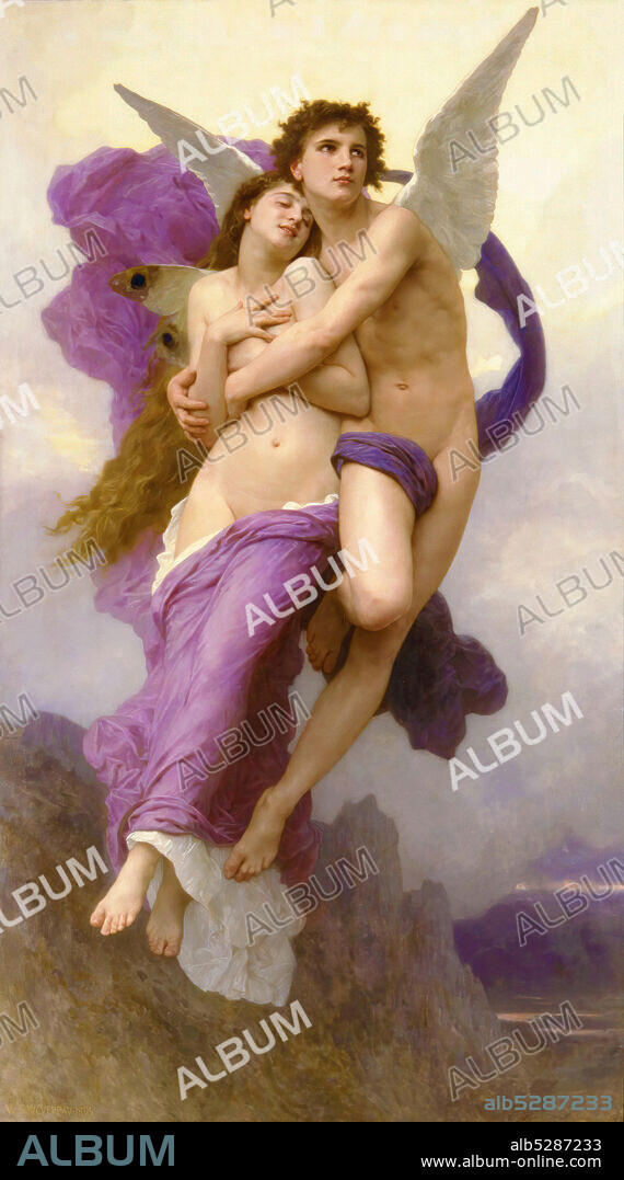 WILLIAM-ADOLPHE BOUGUEREAU. The abduction of Psyche.