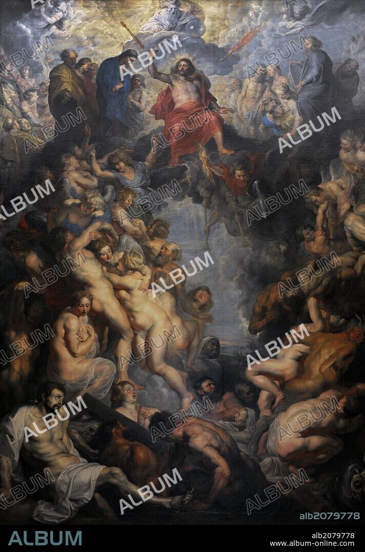 PETER PAUL RUBENS. ARTE BARROCO. FLANDES. RUBENS, Peter Paul (Siegen,1577-Amberes,1640). Pintor flamenco, una de las grandes figuras del barroco. "El Juicio Final", 1615. Alte Pinakothek (Pinacoteca Antigua). Munich. Alemania. Europa.
