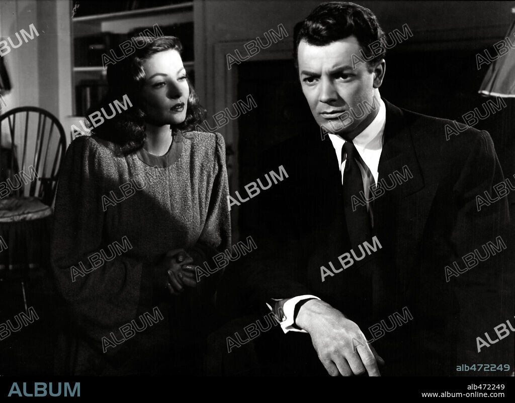 CORNEL WILDE et GENE TIERNEY dans LEAVE HER TO HEAVEN, 1945, réalisé par JOHN M. STAHL. Copyright 20TH CENTURY FOX.