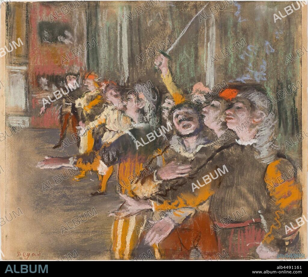 EDGAR DEGAS. Les Choristes (The Chorus Singers).