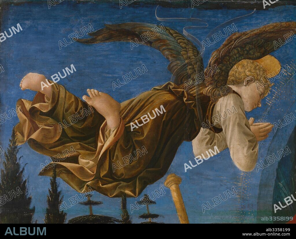 FRANCESCO DI STEFANO PESELLINO. Angel (Panel of the Pistoia Santa Trinità Altarpiece).