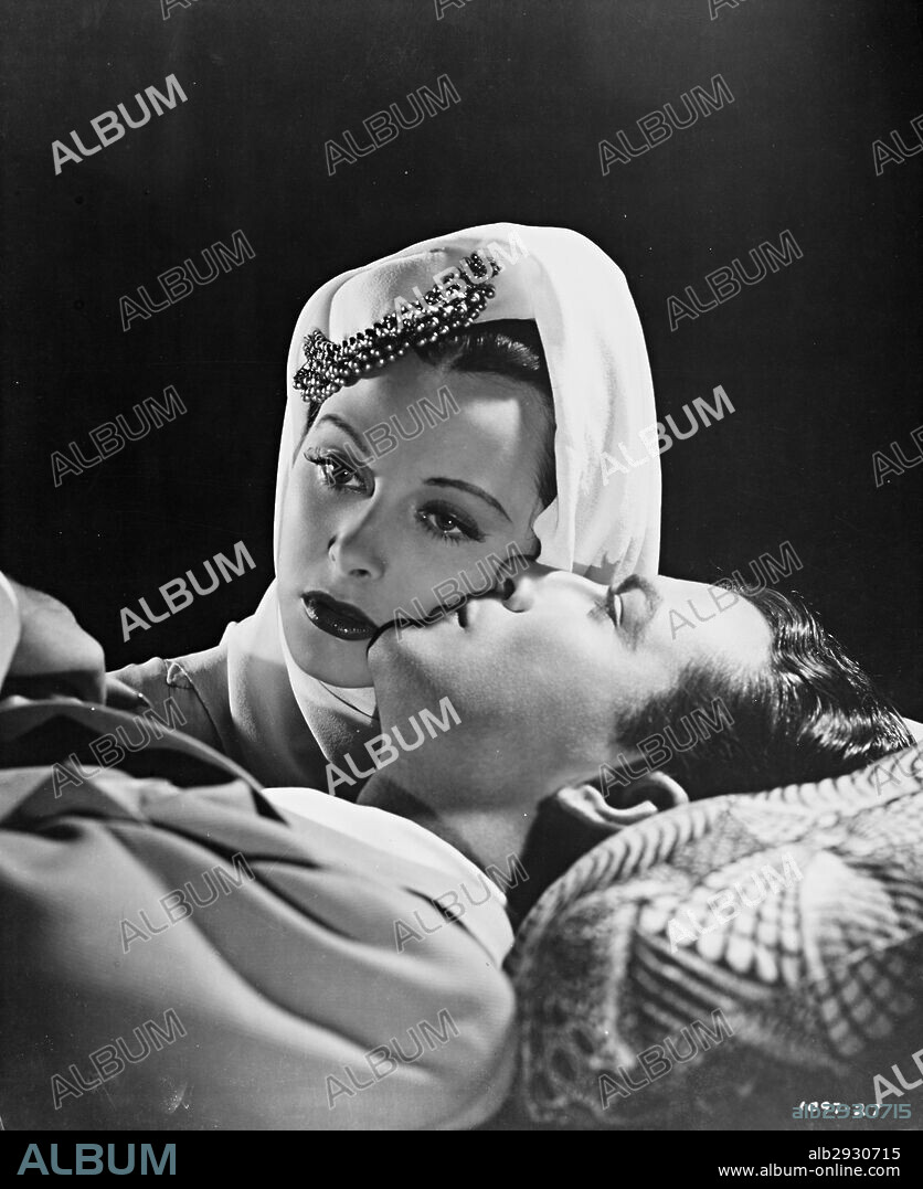 HEDY LAMARR and ROBERT TAYLOR in LADY OF THE TROPICS, 1939, directed by JACK CONWAY. Copyright M.G.M.