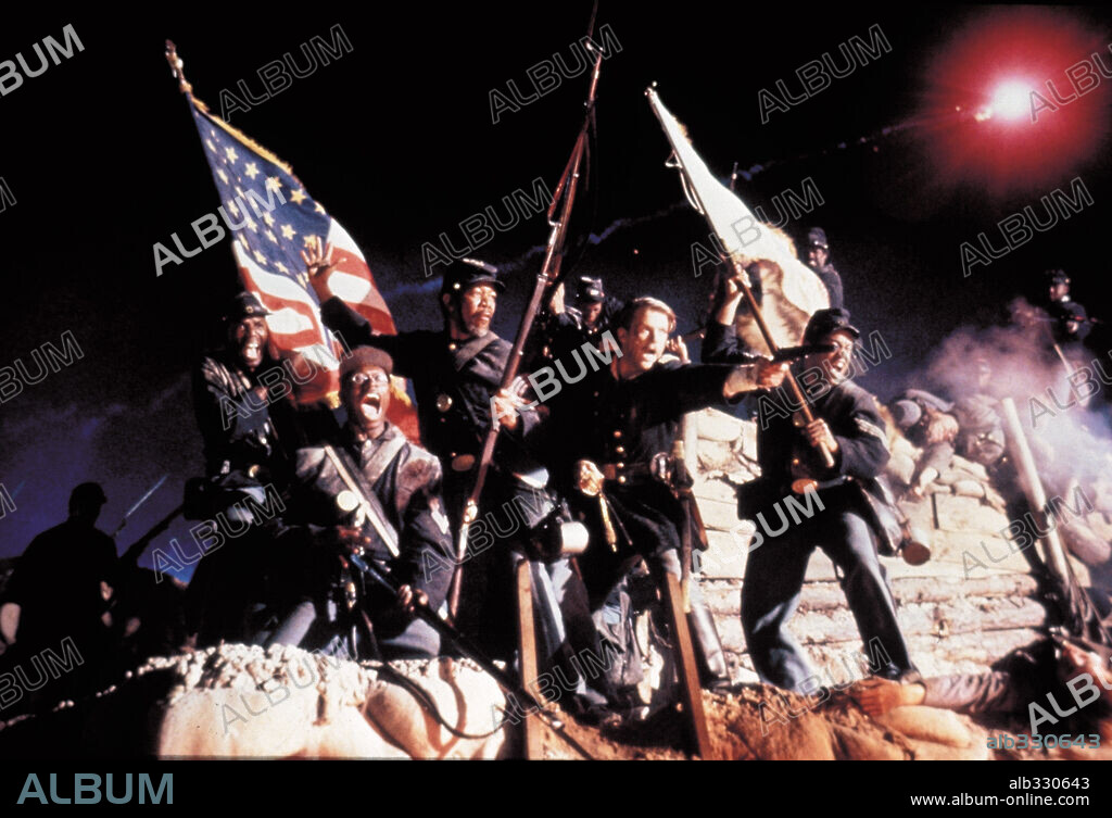 MORGAN FREEMAN dans GLORY, 1989, réalisé par EDWARD ZWICK. Copyright TRI STAR PICTURES.
