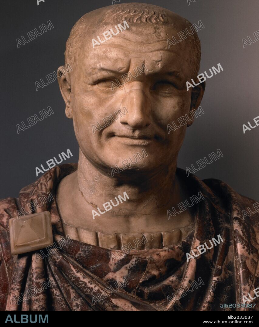 Vespasiano, busto de mármol.