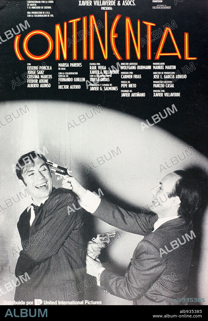 Poster de CONTINENTAL, 1990, dirigida por XAVIER VILLAVERDE. Copyright TELEVISION DE GALICIA.