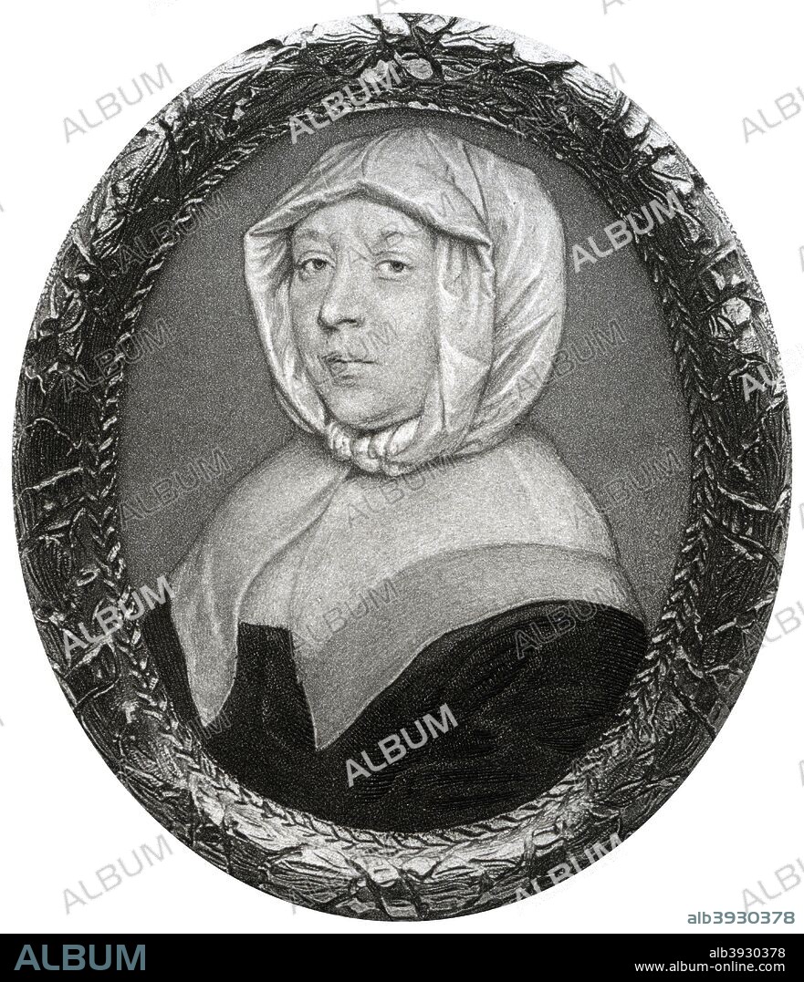 Elizabeth Steward, mother of Oliver Cromwell, 17th century, (1899). Portrait of the mother of Oliver Cromwell (1599-1658), English military leader and politician. Illustration from Samuel Rawson Gardiner's Oliver Cromwell, (Goupil & Co, London, Paris, New York, 1899).
