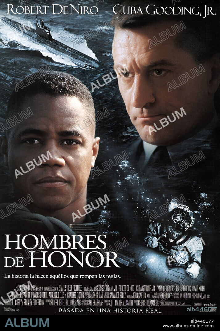 Poster de HOMBRES DE HONOR, 2000 (MEN OF HONOR), dirigida por GEORGE TILLMAN JR.. Copyright 20TH CENTURY FOX.