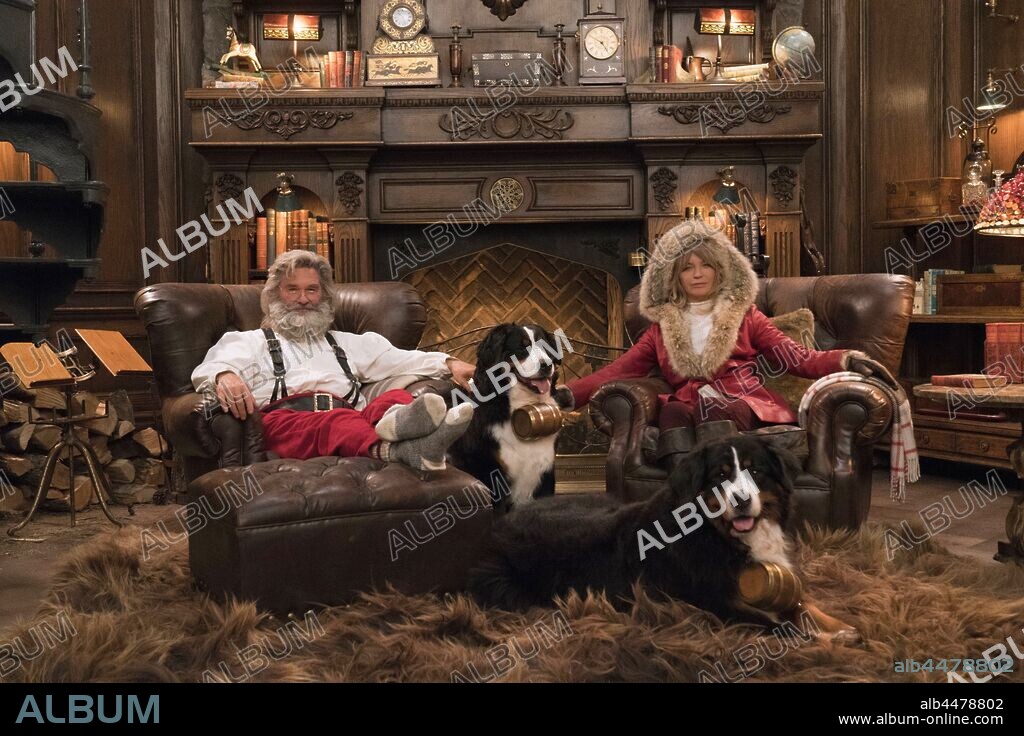 GOLDIE HAWN y KURT RUSSELL en CRONICAS DE NAVIDAD, 2018 (THE CHRISTMAS CHRONICLES), dirigida por CLAY KAYTIS. Copyright 1492 PICTURES/MADHOUSE ENTERTAINMENT.