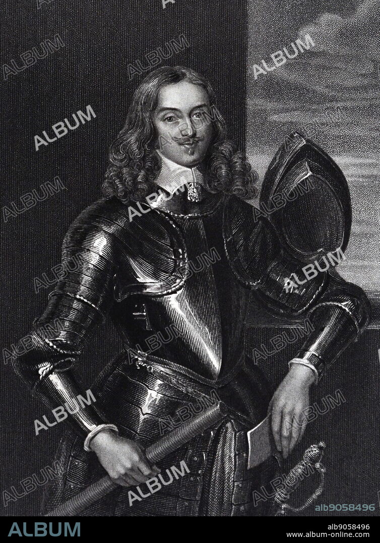 Edward Somerset, 6th Earl and 2nd Marquis of Worcester (C1601-67) English nobleman and inventor. Supported Royalist cause in English Civil Wars. Invented steam engine for raising water. Engraving after portrait by Vandy.