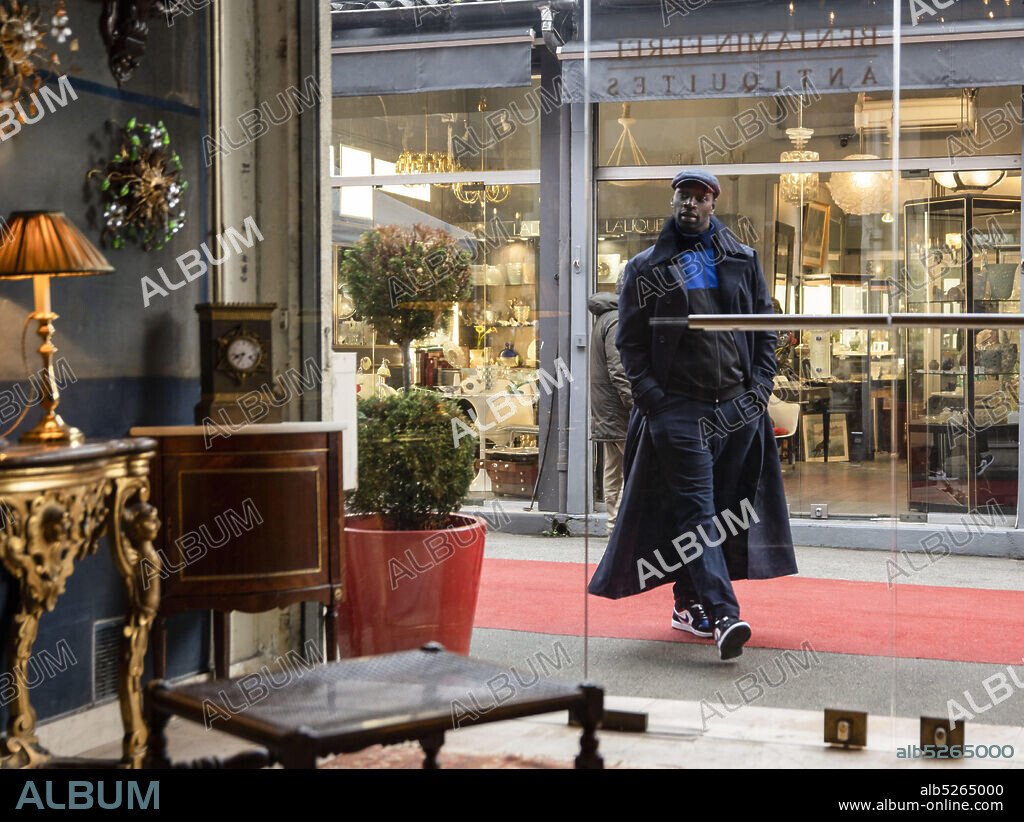 OMAR SY in ARSENE LUPIN, 2021, directed by LOUIS LETERRIER. Copyright GAUMONT TELEVISION.