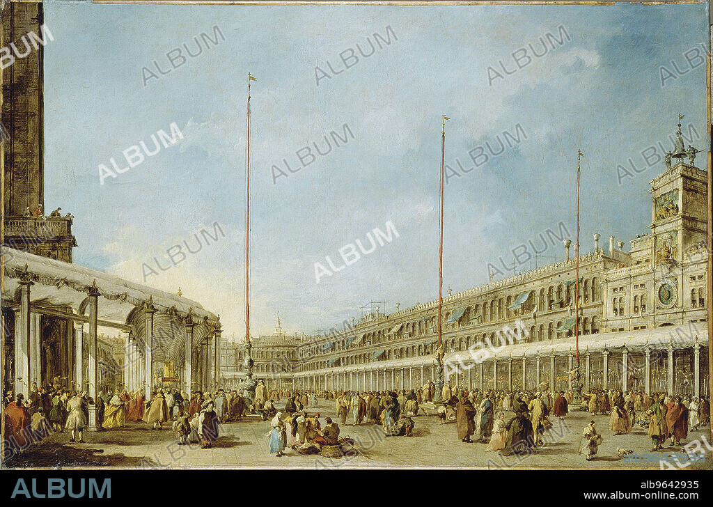 FRANCESCO GUARDI. Doge Alvise IV Mocenigo in the Corpus Christi Procession in Piazza San Marco.