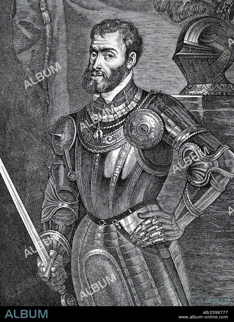 Portrait of Charles V of France (1338-1380) called the Wise, a monarch of the House of Valois. Dated 14th century.