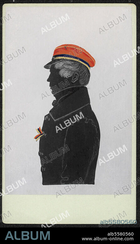 Bismarck, Otto von; Staatsmann. 1815-1898. Bismarck als Student. Silhouette, 1832/33.