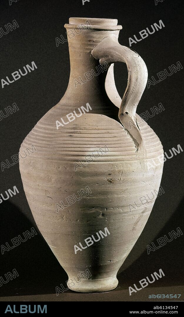 CANTARO ARROBAL CON UN ASA SIN VIDRIAR (PROCEDE DE LEBRIJA) ARTE POPULAR.