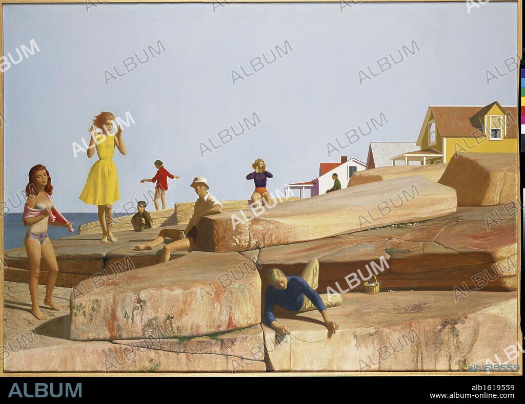 The Good Life  1966  Joseph Jeffers Dodge (1917-1997 American)  Oil on canvas  The Cummer Museum of Art and Gardens, Jacksonville, Florida.