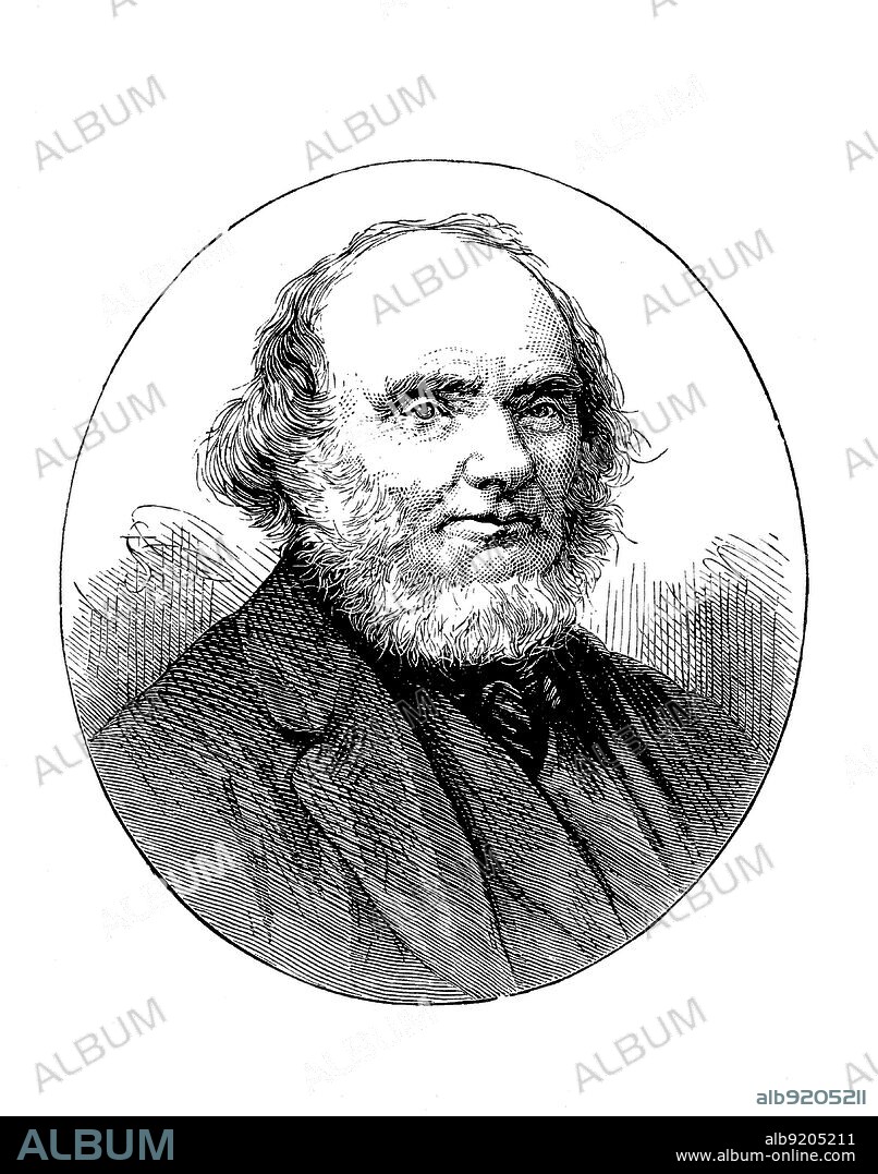 John Russell, 1. Earl Russell, 18. August 1792 - 28. Mai 1878, war ein liberaler Reformpolitiker und unter Königin Viktoria zweimal Premierminister des Vereinigten Königreichs, digital restaurierte Reproduktion einer Originalvorlage aus dem 19. Jahrhundert, genaues Originaldatum nicht bekannt / John Russell, 1st Earl Russell, August 18, 1792 - May 28, 1878, was a liberal reformer politician and twice Prime Minister of the United Kingdom under Queen Victoria, digitally restored reproduction of a 19th century original, exact original date unknown.