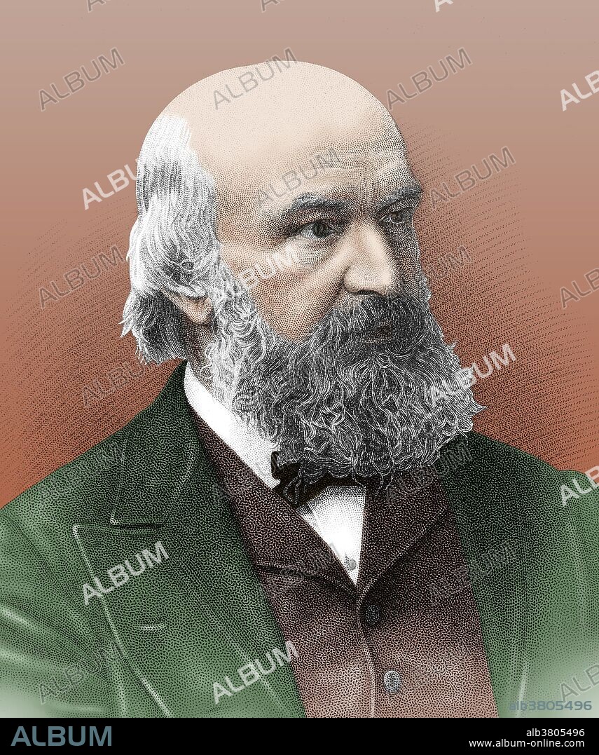 John Couch Adams (June 5, 1819 - January 21, 1892) was an English mathematician and astronomer. He observed Halley's comet in 1835 and the following year started to make his own astronomical calculations, predictions and observations, engaging in private tutoring to finance his activities. In 1836, his mother inherited a small estate and his promise as a mathematician induced his parents to send him to the University of Cambridge. As a mathematics undergraduate he began investigating irregularities in the orbit of Uranus, which he believed were caused by the presence of an undiscovered planet. Using mathematics alone, he accurately predicted the position of the new planet, now known as Neptune. At the same time, but unknown to each other, the same calculations were made by Urbain Le Verrier. As the facts became known, there was wide recognition that the two astronomers had independently solved the problem of Uranus, and each was ascribed equal importance. But Adams himself publicly acknowledged Le Verrier's priority in the paper that he gave "On the Perturbations of Uranus" to the Royal Astronomical Society in November 1846. Adams also conducted studies into the motion of the moon, terrestrial magnetism, and meteor showers. He won the Gold Medal of the Royal Astronomical Society in 1866. In 1884, he attended the International Meridian Conference as a delegate for Britain. He was Professor in the University of Cambridge from 1859 until his death in 1892 at the age of 72.