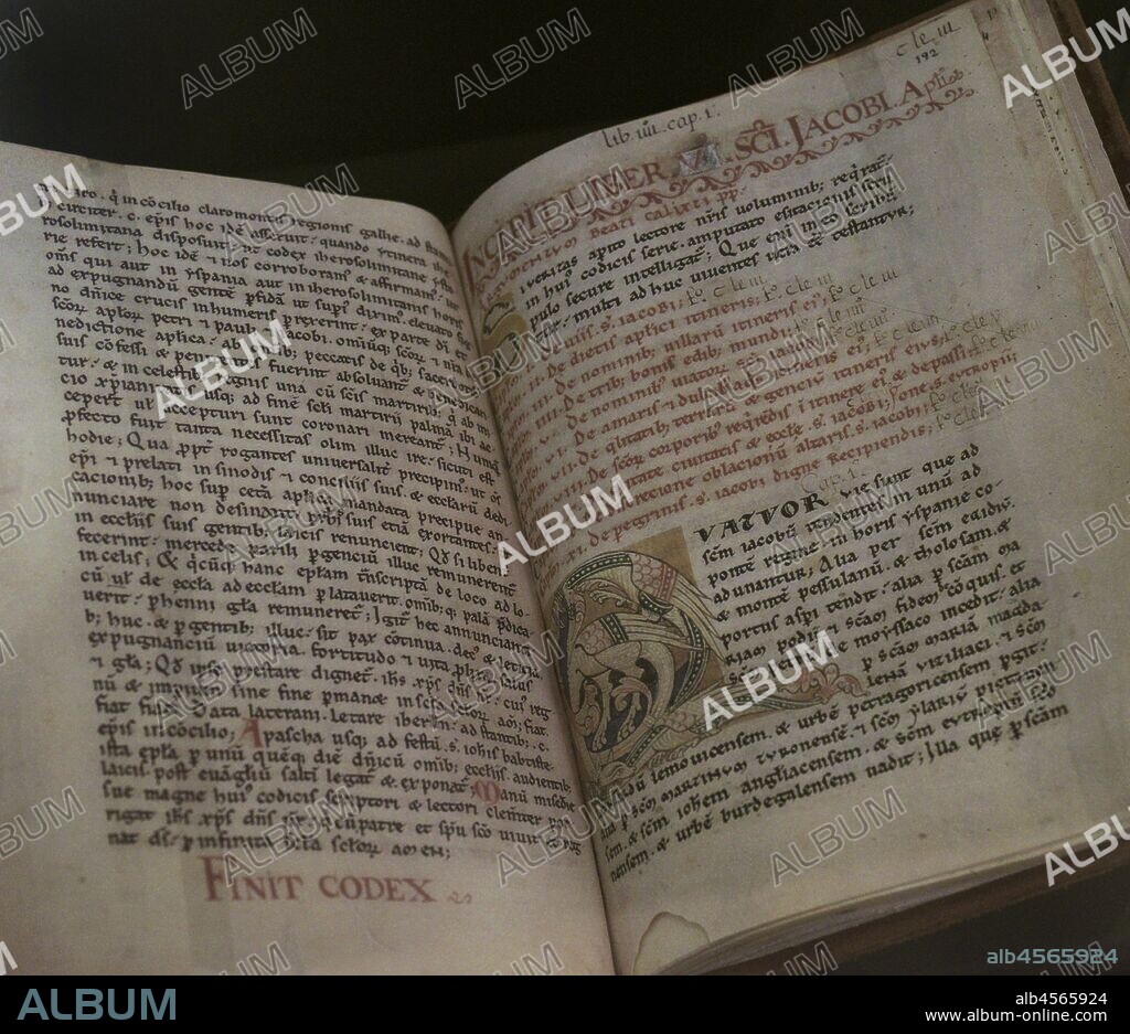 Códice Calixtino. Edición facsímil. Original,1150-1160. Facsímil,1993. Museo de las Peregrinaciones y de Santiago. Santiago de Compostela. Provincia de La Coruña. Galicia. España.