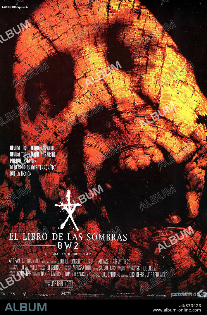 Poster of BOOK OF SHADOWS: BLAIR WITCH 2, 2000, directed by JOE BERLINGER. Copyright ARTISAN ENTERTAINMENT.