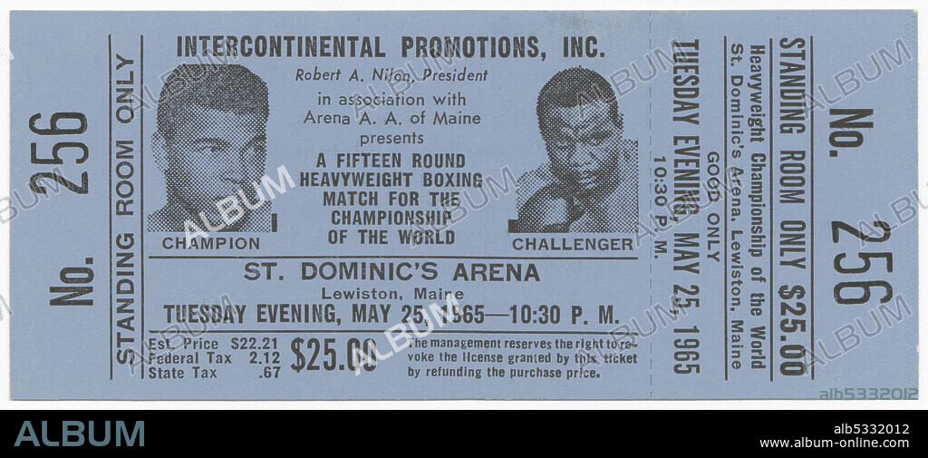 The fight, known as "Ali vs. Liston II" (the pair boxed previously in 1964 in Miami Beach, Florida), was Ali's first after changing his name from Cassius Clay.