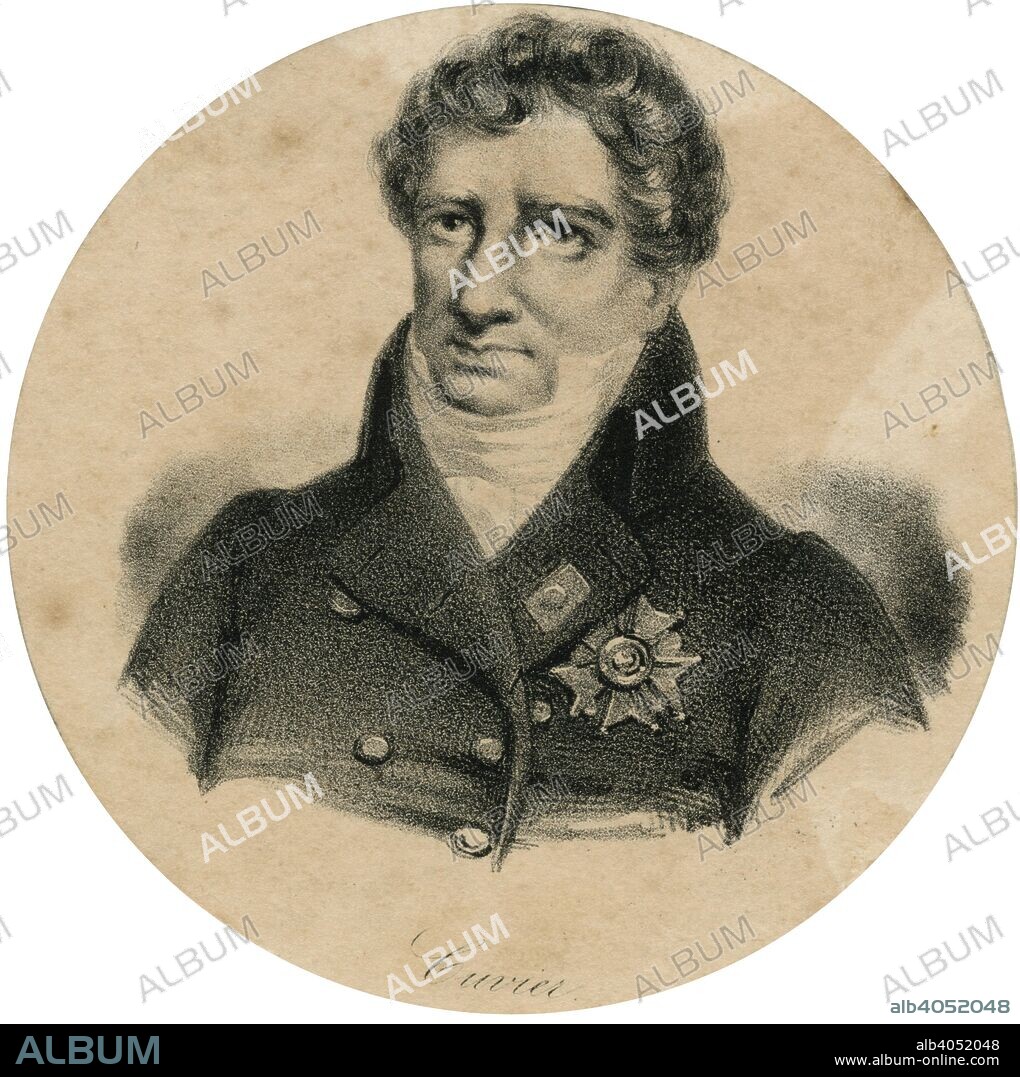 Georges Cuvier, 19th century French zoologist and paleontologist. Cuvier (1769-1832) was a founder of comparative anatomy and father of paleontology. He expanded the Linnaeus system of classification, grouping related classes into phyla. Cuvier opposed theories of evolution and Lamarck's theory of the inheritance of acquired characteristics (Transformism), proposing instead a catastrophist theory of new creation of life after periodic global disasters.