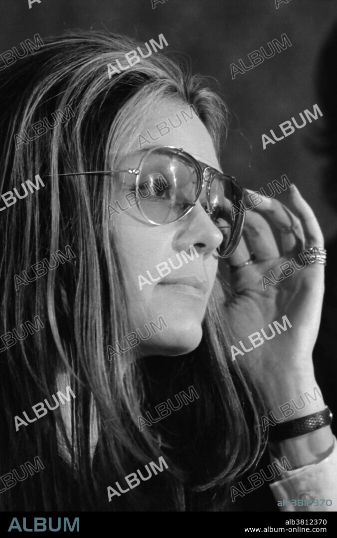 Steinem at news conference, Women's Action Alliance, January 12, 1972. Gloria Marie Steinem (born March 25, 1934) is an American feminist, journalist, and social and political activist who became nationally recognized as a leader of, and media spokeswoman for, the women's liberation movement in the late 1960s and 1970s. A prominent writer and political figure, Steinem has founded many organizations and projects and has been the recipient of many awards and honors. She was a columnist for New York magazine and co-founded Ms. magazine. In 1969, she published an article, "After Black Power, Women's Liberation" which, along with her early support of abortion rights, catapulted her to national fame as a feminist leader. In 2005, Steinem worked alongside Jane Fonda and Robin Morgan to co-found the Women's Media Center, an organization that works to amplify the voices of women in the media through advocacy, media and leadership training, and the creation of original content. Steinem currently serves on the board of the organization. She continues to involve herself in politics and media affairs as a commentator, writer, lecturer, and organizer, campaigning for candidates and reforms and publishing books and articles.