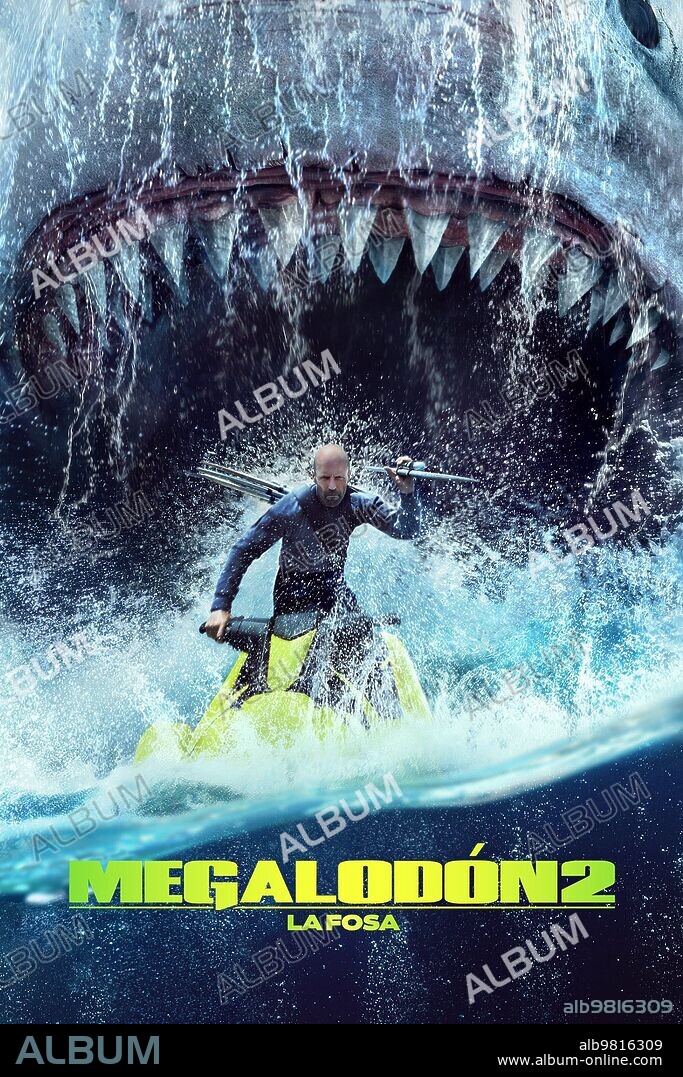 Poster de MEGALODON 2: LA FOSA, 2023 (MEG 2: THE TRENCH), dirigida por BEN WHEATLEY. Copyright Apelles Entertainment.