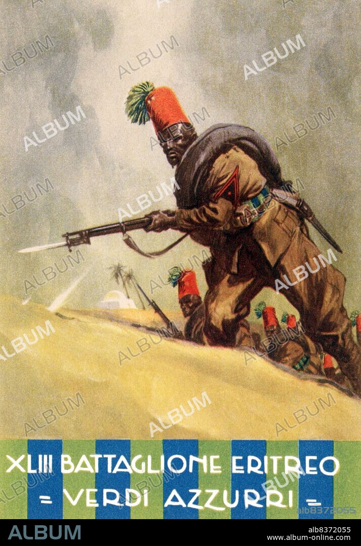 The Eritrean Ascari were indigenous soldiers from Eritrea, who were enrolled as askaris in the Royal Corps of Colonial Troops (Regio Corpo di Truppe Coloniali) of the Italian Army during the period 1889-1941.<br/><br/>. These regular troops played an important role in the initial conquest of the various colonial possessions of the Kingdom of Italy. They subsequently acted as garrison and internal security forces in the Italian Empire, and finally served in large numbers during the Italian conquest of British Somaliland and the East African campaign of 1940-41.