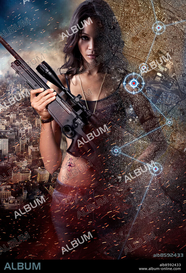 ZOE SALDANA in COLOMBIANA, 2011, directed by OLIVIER MEGATON. Copyright EUROPA CORP.