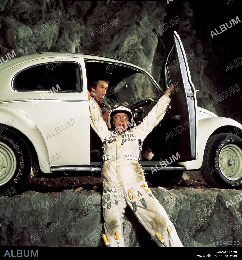 DEAN JONES and DON KNOTTS in HERBIE GOES TO MONTE CARLO, 1977, directed by VINCENT MCEVEETY.