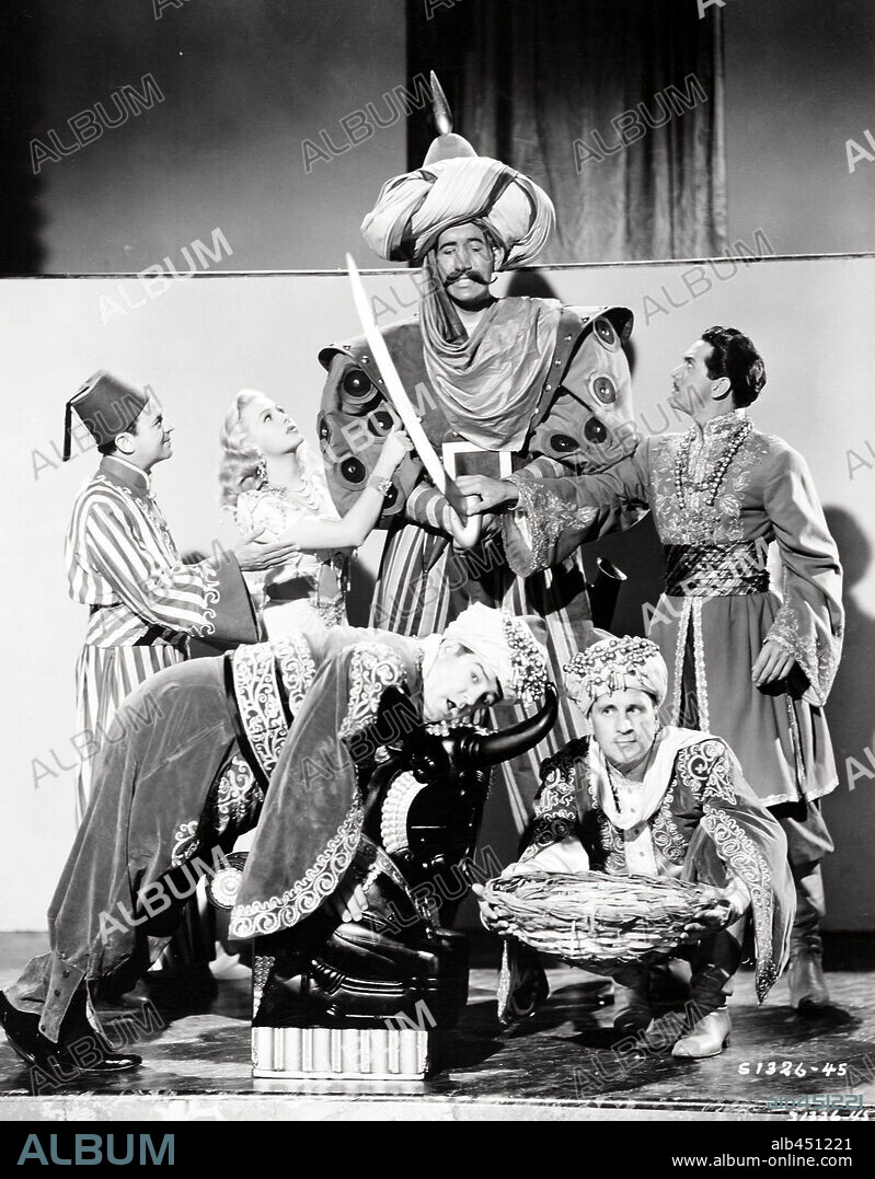 BUD ABBOTT and LOU COSTELLO in LOST IN A HAREM, 1944, directed by CHARLES REISNER. Copyright M.G.M.