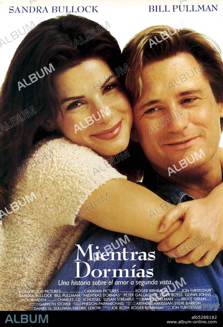 Poster of WHILE YOU WERE SLEEPING, 1995, directed by JON TURTELTAUB. Copyright HOLLYWOOD PICTURES.